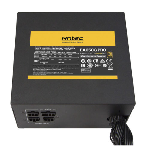 Fuente Alimentacion 650w Antec Eag Pro 80+Gold Semimodular | Quonty.com | 0-761345-11618-3