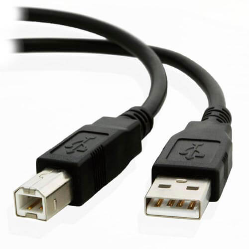 Cable Nano Cable Usb2.0 A/M - Usb2.0 B/M 1.8m Negro | Quonty.com | 10.01.0103-BK