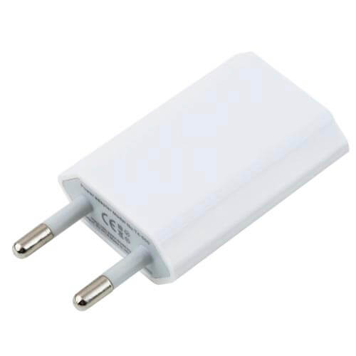 Cargador Pared Nano Cable Ipod-Iphone 5v 1a Blanco | Quonty.com | 10.10.2001
