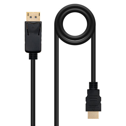 Nano Cable Displayport/Macho A Hdmi/Macho 3m Negro | Quonty.com | 10.15.4303