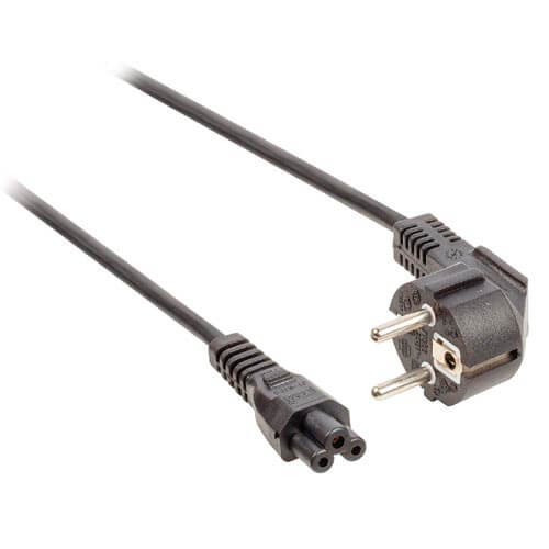 Cable Alimentacion Trebol Nano Cable Cee7/M Acodado C5/H | Quonty.com | 10.22.0302