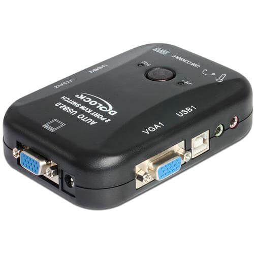 Conmutador Delock 2 Pcs Kvm Usb+Audio | Quonty.com | 11348