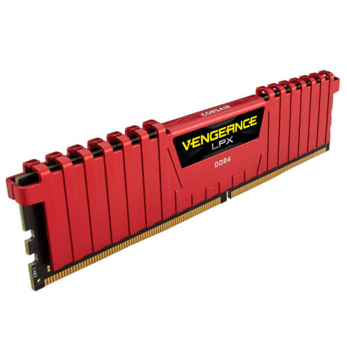 Corsair Ddr4 16gb (2x8gb) 2133mhz Cl13 Vengeance Lpx Red | Quonty.com | CMK16GX4M2A2400C14R