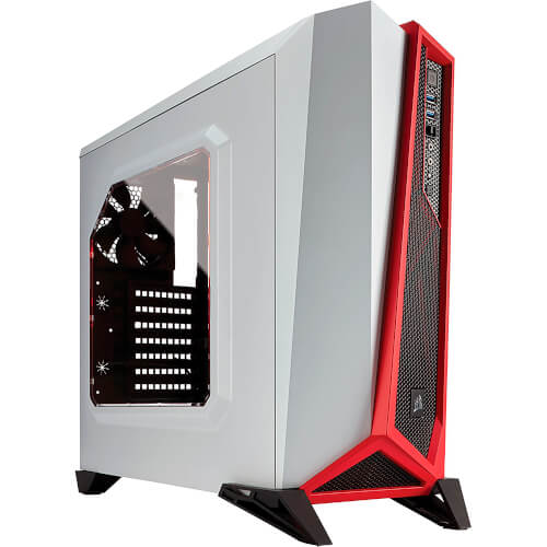 Corsair Caja Semitorre Carbide Series Spec-Alpha Blanca/Roja | Quonty.com | CC-9011083-WW