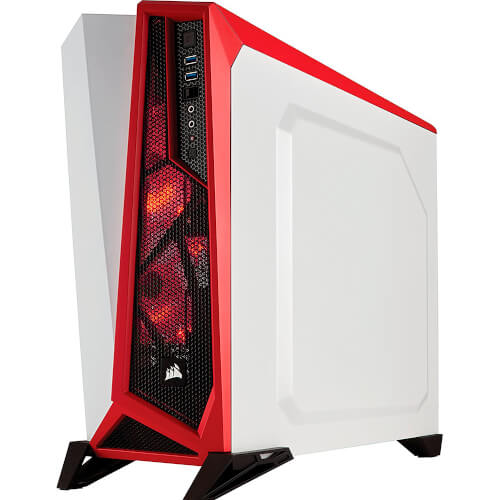 Corsair Caja Semitorre Carbide Series Spec-Alpha Blanca/Roja | Quonty.com | CC-9011083-WW