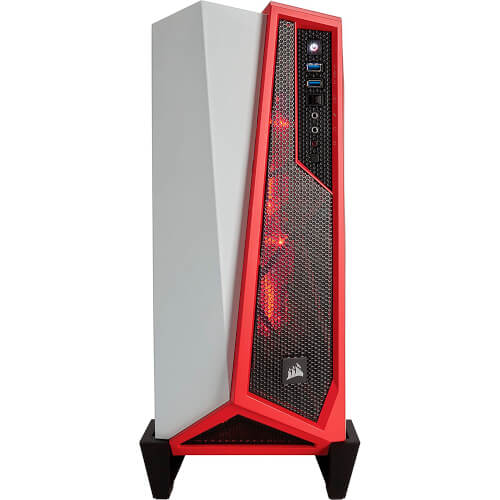 Corsair Caja Semitorre Carbide Series Spec-Alpha Blanca/Roja | Quonty.com | CC-9011083-WW