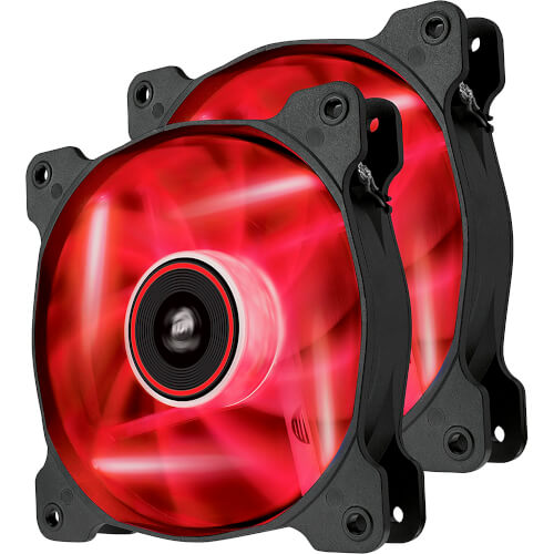 Ventilador Caja Corsair Air Af120 Led-Rojo 120mm 2unds | Quonty.com | CO-9050016-RLED