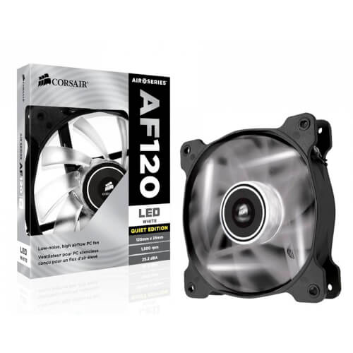 Ventilador Caja Corsair Air Af120 Led-Blanco 120mm | Quonty.com | CO-9050015-WLED