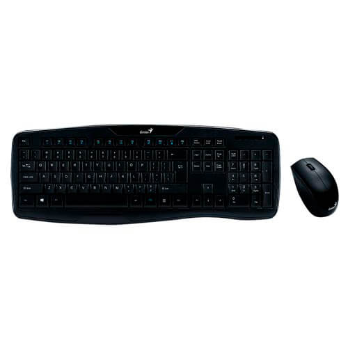 Combo Teclado/Raton Genius Kb-8000x Inalambrico Negro | Quonty.com | 31340005102