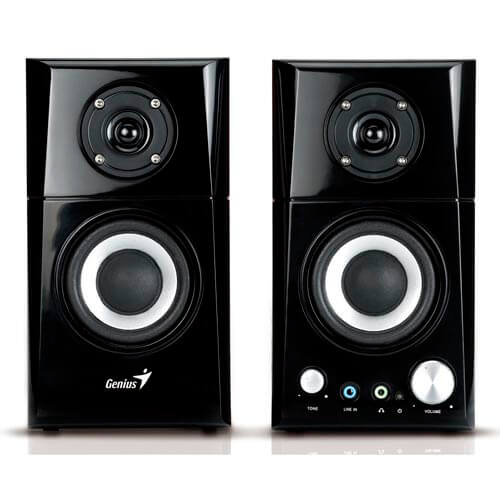 Altavoces Genius Sp-Hf500a 2.0 14w Jack-3.5mm Negro/Madera | Quonty.com | 31730905100