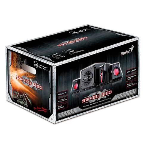 Altavoces Genius Sw-G2.1 1250 2.1 Jack-3.5mm Negro | Quonty.com | 31730980100