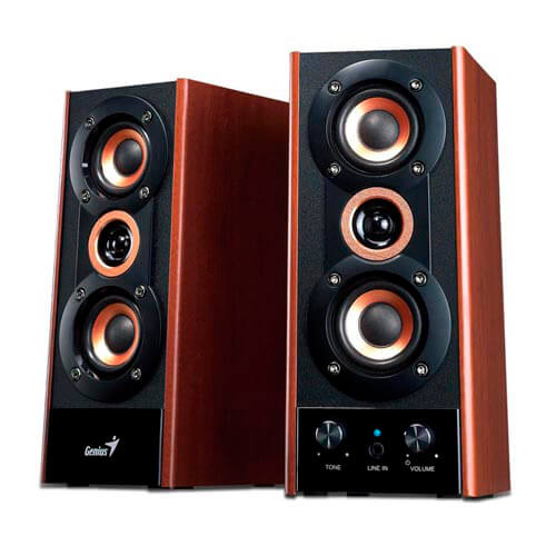Altavoces Genius Sp-Hf800a 2.0 20w Jack-3.5mm Negro/Madera | Quonty.com | 31730997100