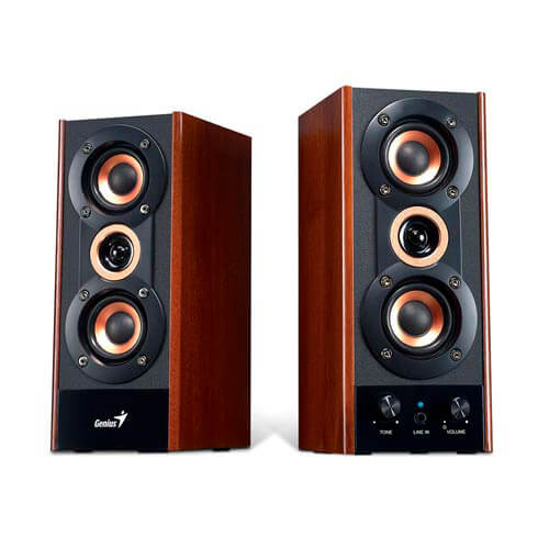 Altavoces Genius Sp-Hf800a 2.0 20w Jack-3.5mm Negro/Madera | Quonty.com | 31730997100