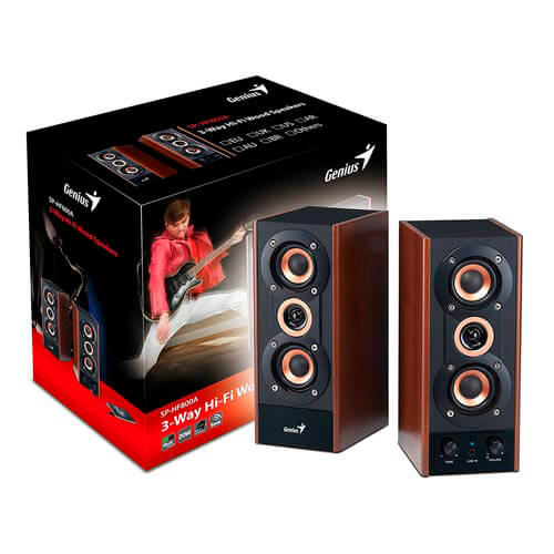 Altavoces Genius Sp-Hf800a 2.0 20w Jack-3.5mm Negro/Madera | Quonty.com | 31730997100