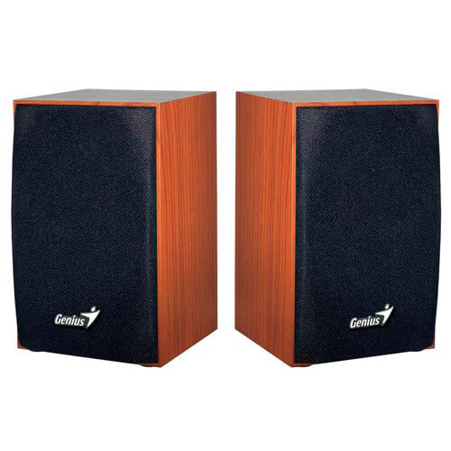 Altavoces Genius Sp-Hf160 2.0 Jack-3.5mm Negro/Madera | Quonty.com | 31731063100