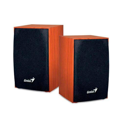 Altavoces Genius Sp-Hf160 2.0 Jack-3.5mm Negro/Madera | Quonty.com | 31731063100