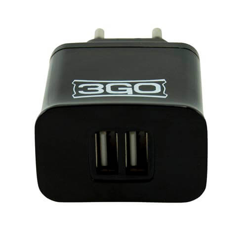Cargador Pared 3go 2usb 5v 2.1a | Quonty.com | ALIMUSBH2