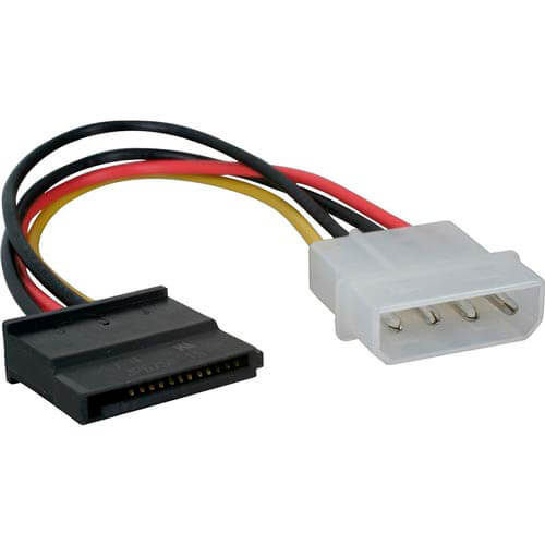 Cable Molex/Sata Alimentacion 3go Molex/M Sata/H 0,16m | Quonty.com | CPSATA