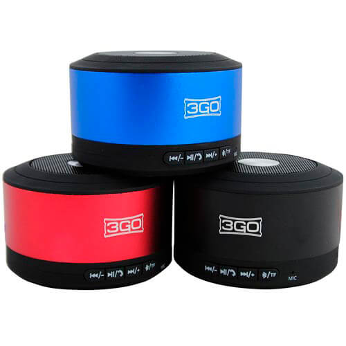 Altavoz 3go Tempo Bluetooth 4.0 Negro | Quonty.com | TEMPOBK