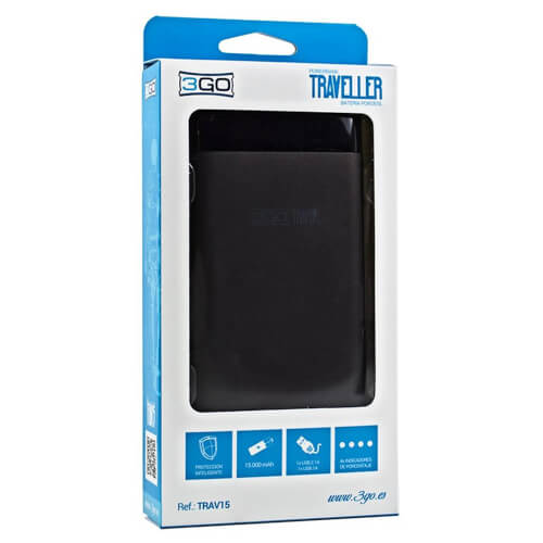 Powerbank/Bateria Externa 3go Traveller 2000mah Azul | Quonty.com | TRAV20