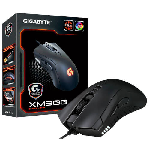 Gigabyte Raton Extreme Gaming Gm-Xm300 Usb Optico Negro | Quonty.com | 9JXM300-00-10