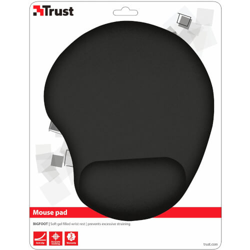 Trust Alfombrilla Raton Con Relleno De Gel. Negro | Quonty.com | 16977
