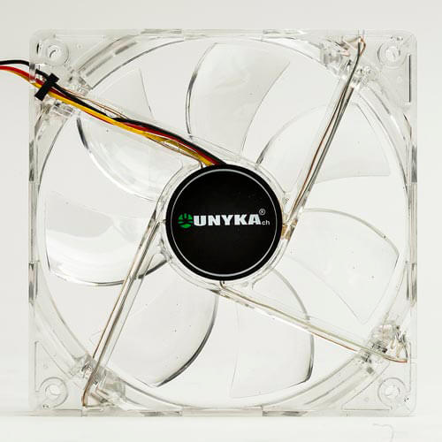 Ventilador Unyka 12cm 1.100rpm Neon-Rojo | Quonty.com | 51783