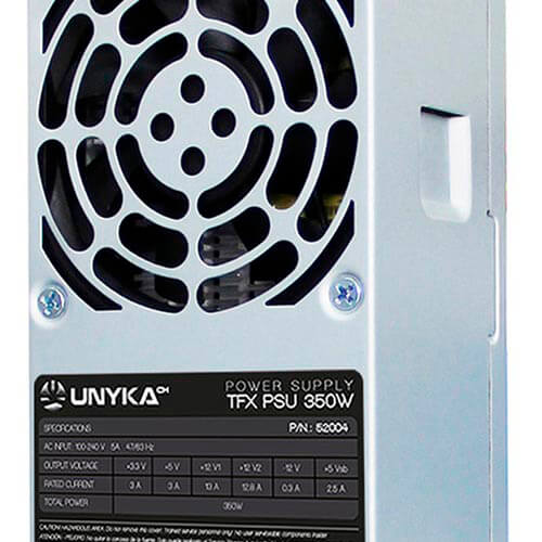 Fuente Unyka 350w Pfc-Activo 80+Bronce 8cm Tfx | Quonty.com | 52004