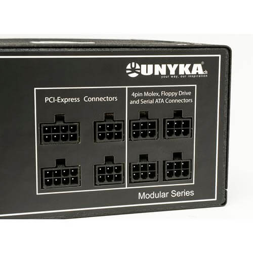 Fuente Unyka 600w Pfc-Activo 80+Bronce Modular Atx | Quonty.com | 52006