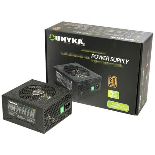 Fuente Unyka 600w Pfc-Activo 80+Bronce Modular Atx | Quonty.com | 52006