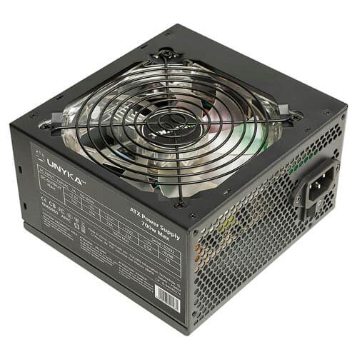 Fuente Unyka Gaming 700w Pfc-Activo 12cm Atx | Quonty.com | 52032
