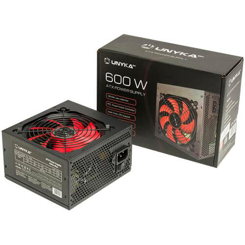 Fuente Unyka 600w Pfc-Pasivo 12cm Atx | Quonty.com | 52035