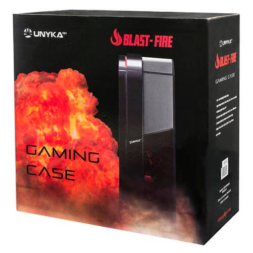 Caja Semitorre/Atx Unyka Blast Fire S/Fuente Usb3.0 | Quonty.com | 52065