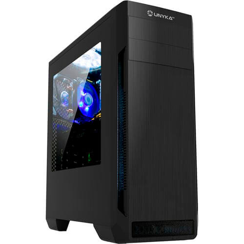 Caja Semitorre/Atx Unyka Blue Case Usb3.0 Negra | Quonty.com | 52081
