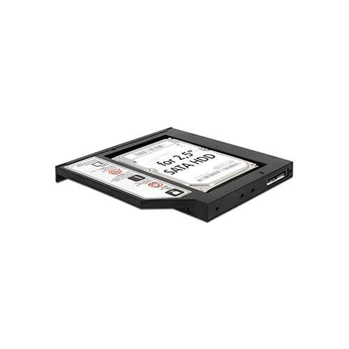 Adapt. Bahia 5.25 A 2.5 Delock Portatil Sata 12mm | Quonty.com | 61993