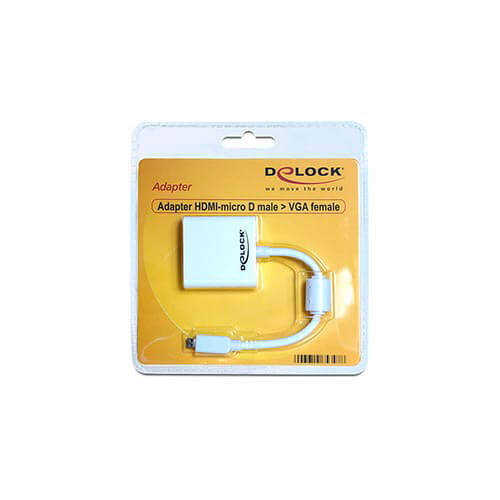 Cable Micro Hdmi Macho A Vga Hembra Delock | Quonty.com | 65347