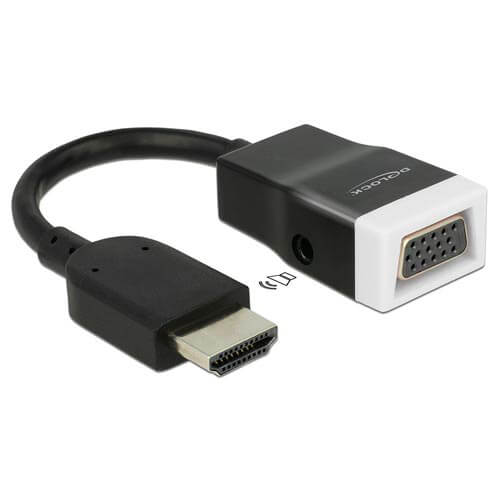 Adaptador/Cable Delock Hdmi A/M - Vga Hdb15/H +Audio | Quonty.com | 65587