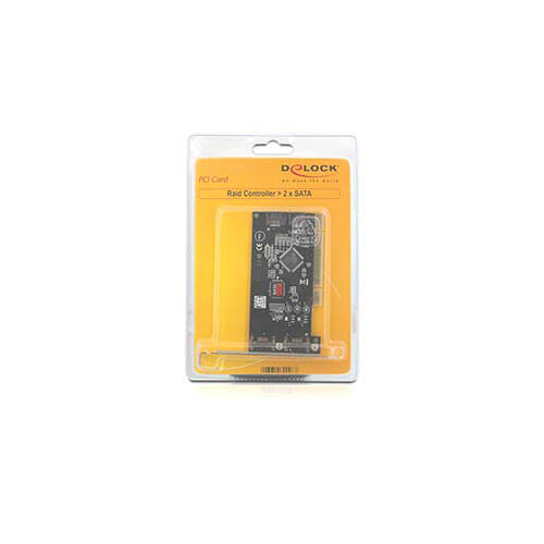 Tarjeta Pci 2 Ptos Sata Delock Controladora Raid | Quonty.com | 70096