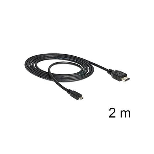 Cable Mhl 2m. Micro Usb 5pin A Hdmi Delock | Quonty.com | 83244