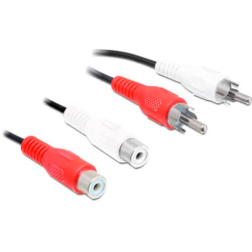 Cable Audio Delock 2rca Macho A 2rca Hembra 5m | Quonty.com | 84005