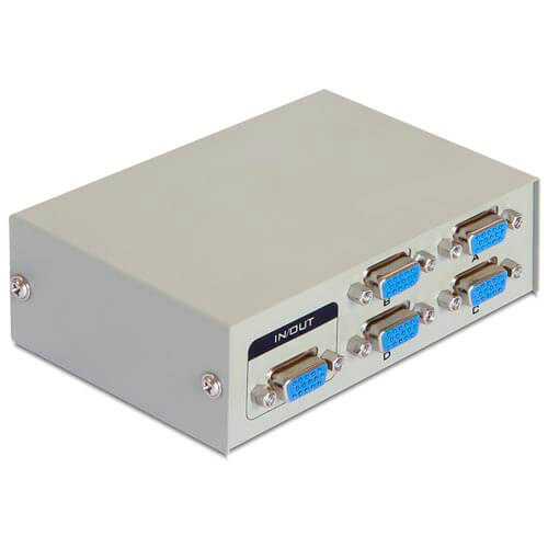 Conmutador Bidireccional Manual Vga 4 Ptos Delock | Quonty.com | 87635
