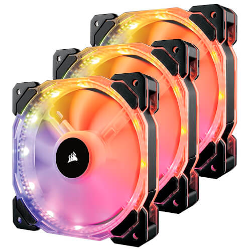 Ventilador Caja Corsair Hd120 Rgb Led Three Fans | Quonty.com | CO-9050067-WW