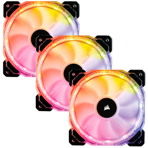 Ventilador Caja Corsair Hd120 Rgb Led Three Fans | Quonty.com | CO-9050067-WW