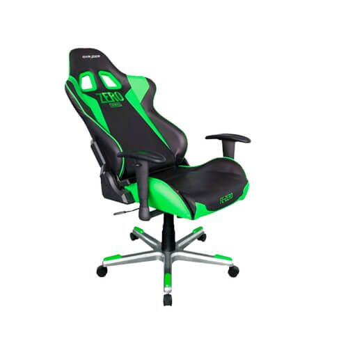 Silla Dxracer F-Series Oh/Fe00/Ne Negra-Verde | Quonty.com | GC-F00-NE-E1