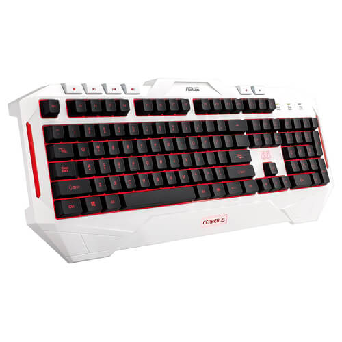 Teclado Asus Cerberus Artic Gaming Keyboard | Quonty.com | 90YH00V1-B2DA00