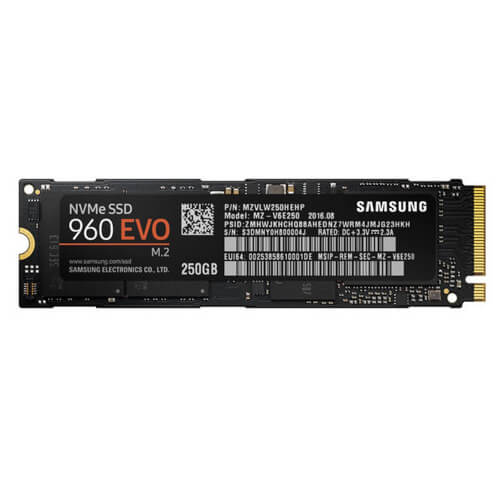 Ssd Samsung 960 Evo 250gb M.2 | Quonty.com | MZ-V6E250BW