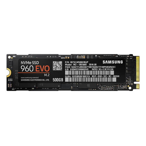 Ssd Samsung 960 Evo 500gb | Quonty.com | MZ-V6E500BW