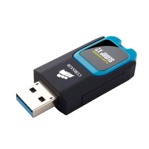 Corsair Voyager Slider X2 32gb 32gb Usb 3.0 Negro, Azul | Quonty.com | CMFSL3X2-32GB
