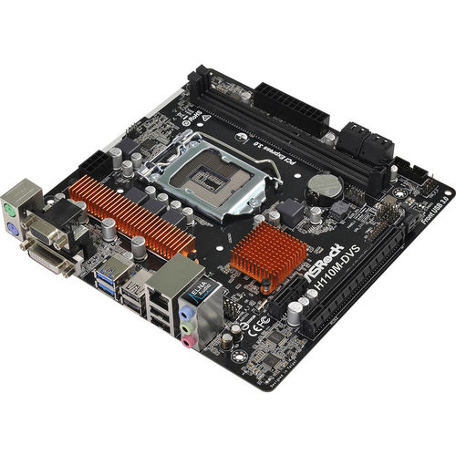 Placa Base Asrock H110m-Dvs R3.0 Intel1151 Atx | Quonty.com | 90-MXB4A0-A0UAYZ