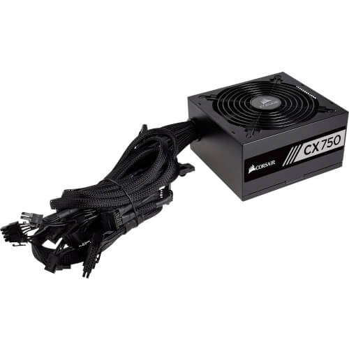 Fuente Aliment. Corsair Cx750 750 Watt 80+ Bronce | Quonty.com | CP-9020123-EU